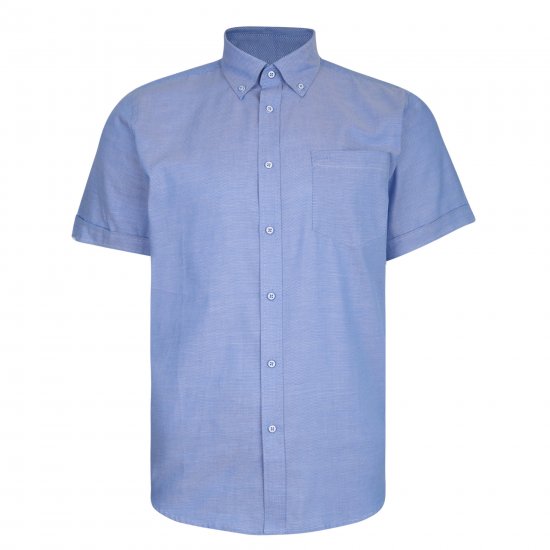 Kam Jeans 6205 Fresh Summer Shirt Blue - Ризи - мъжки ризи големи размери