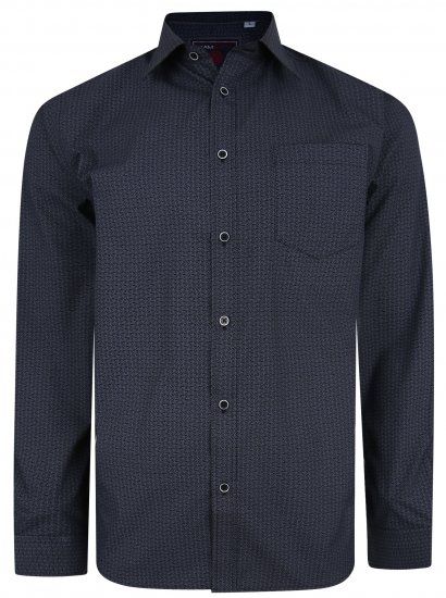 Kam Jeans 6209 LS Smart Pattern Print Shirt - Ризи - мъжки ризи големи размери