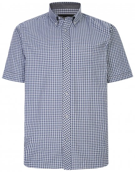 Kam Jeans 6219 Short sleeve Shirt Charcoal - Ризи - мъжки ризи големи размери
