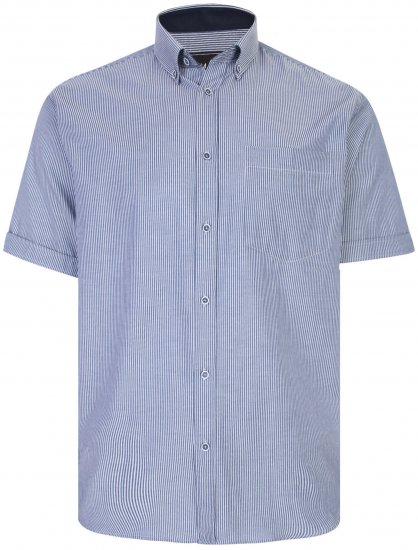Kam Jeans 6224 Short sleeve Shirt Navy - Ризи - мъжки ризи големи размери
