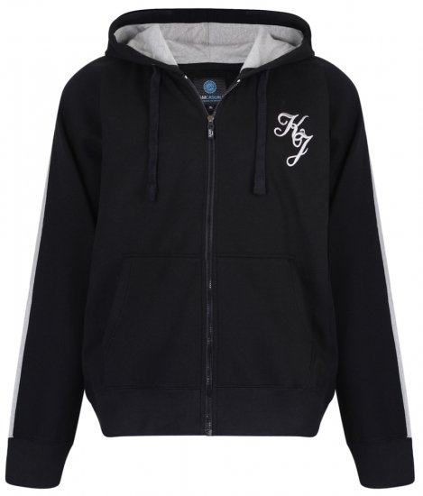 Kam Jeans 7005 Hoodie Black - Суичъри & cуичъри с качулка - мъжки суичъри големи размери