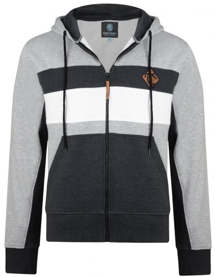 Kam Jeans 701 Cut and Sew Hoodie Grey - Суичъри & cуичъри с качулка - мъжки суичъри големи размери