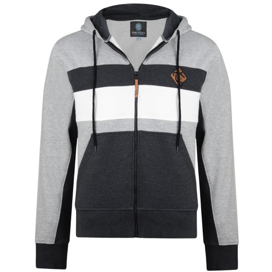 Kam Jeans 701 Cut and Sew Hoodie Grey - Суичъри & cуичъри с качулка - мъжки суичъри големи размери