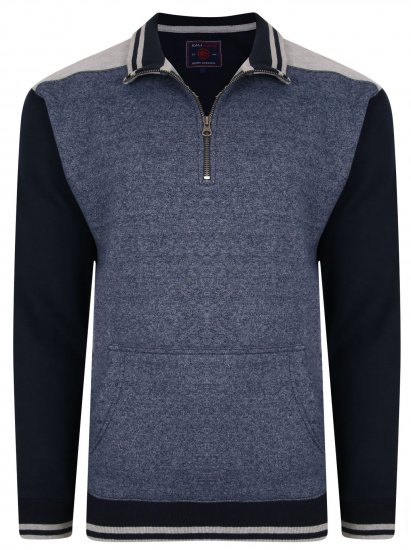 Kam Jeans 7032 Casual Sweater Navy - Суичъри & cуичъри с качулка - мъжки суичъри големи размери