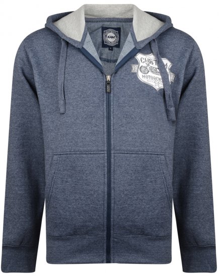 Kam Jeans 704 Customs Hoodie Denim - Суичъри & cуичъри с качулка - мъжки суичъри големи размери