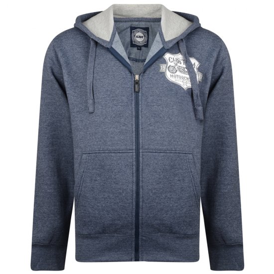 Kam Jeans 704 Customs Hoodie Denim - Суичъри & cуичъри с качулка - мъжки суичъри големи размери
