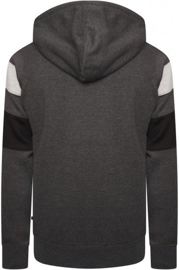Kam Jeans 7068 Cut & Sew Over Head Hoody Charcoal - Суичъри & cуичъри с качулка - мъжки суичъри големи размери