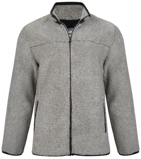 Kam Jeans 713 Fleece Jacket Charcoal - Суичъри & cуичъри с качулка - мъжки суичъри големи размери