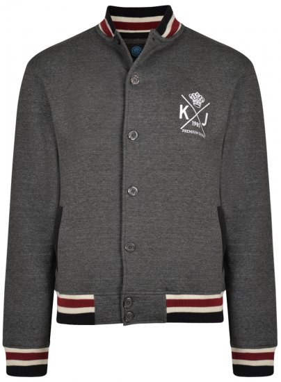 Kam Jeans 719 Button Sweater Charcoal - Суичъри & cуичъри с качулка - мъжки суичъри големи размери
