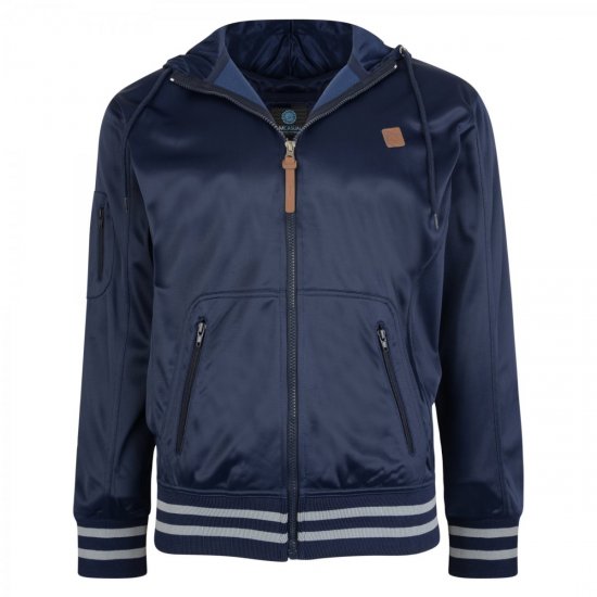 Kam Jeans 799 Tricot Hoody Navy - Суичъри & cуичъри с качулка - мъжки суичъри големи размери
