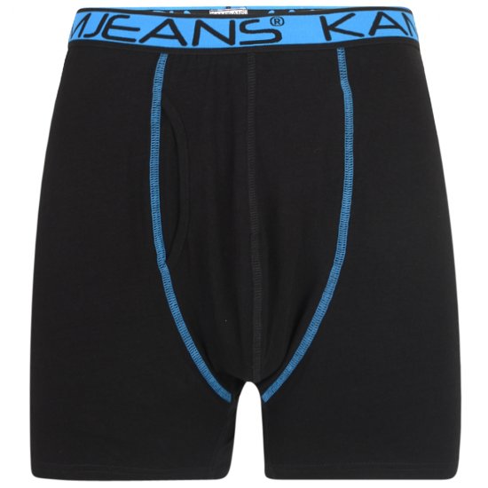 Kam Jeans Boxershorts Black and Navy 2-Pack - Бельо & Бански шорти - Мъжко бельо големи размери