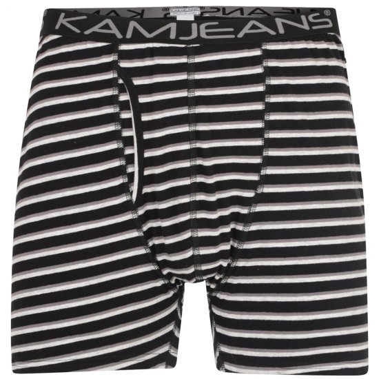 Kam Jeans Striped Boxershorts 2-Pack - Бельо & Бански шорти - Мъжко бельо големи размери