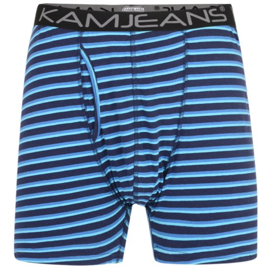 Kam Jeans Striped Boxershorts 2-Pack - Бельо & Бански шорти - Мъжко бельо големи размери