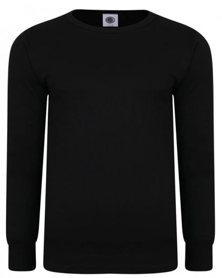 Kam Jeans 832 LS Thermal T-Shirt Black - Бельо & Бански шорти - Мъжко бельо големи размери