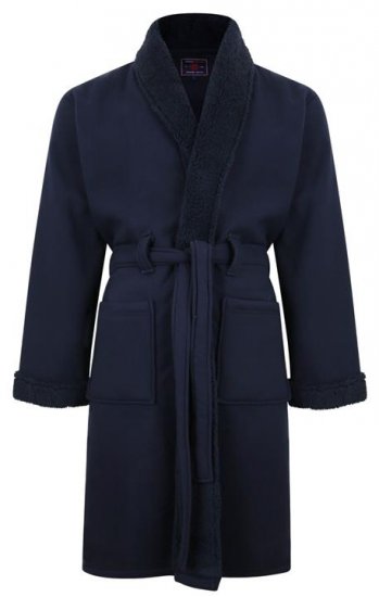 Kam Jeans 878 Sherpa Lined Dressing Robe - Бельо & Бански шорти - Мъжко бельо големи размери