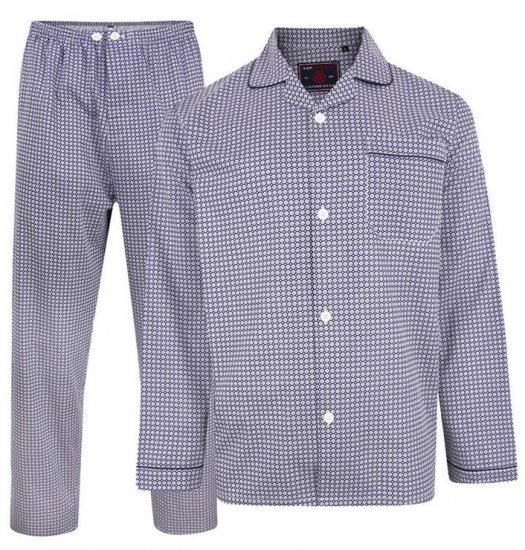 Kam Jeans 879 Dobby Print Pyjama Set - Бельо & Бански шорти - Мъжко бельо големи размери