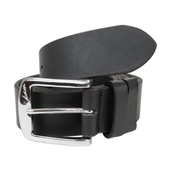 Kam 922 Jeans belt Genuine leather Black, 4cm - Колани - мъжки колани големи размери