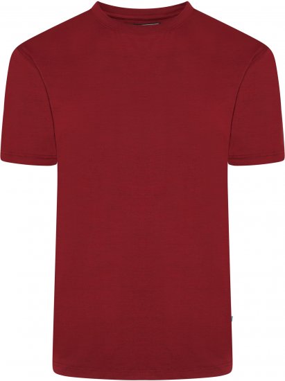 Kam Jeans AP001 XT Active Performance Marl Tee Burgundy - Тениски - мъжки тениски големи размери