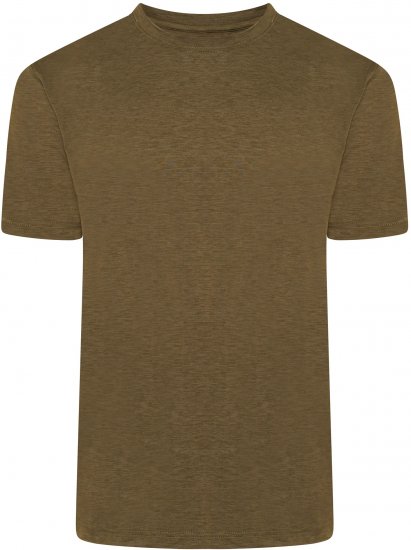 Kam Jeans AP001 XT Active Performance Marl Tee Khaki - Тениски - мъжки тениски големи размери