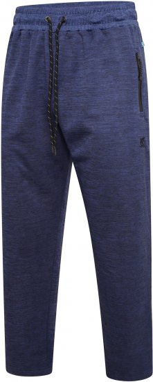 Kam Jeans AP006 Active Performance Marl Jog Pants Indigo - Спортни панталони & Kъси панталони - мъжки спортни панталони големи размери