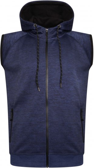 Kam Jeans AP007 Active Performance Sleeveless Hoody Indigo - Суичъри & cуичъри с качулка - мъжки суичъри големи размери