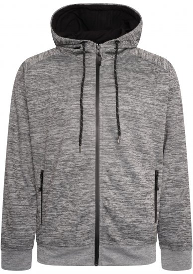 Kam Jeans KBS AP008 Active Performance Hoody Grey - Суичъри & cуичъри с качулка - мъжки суичъри големи размери