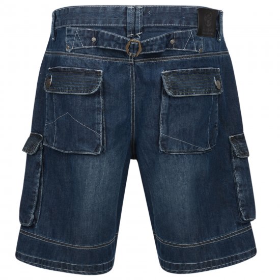 Kam Jeans Francis Dark Used - Шорти - мъжки къси панталони големи размери