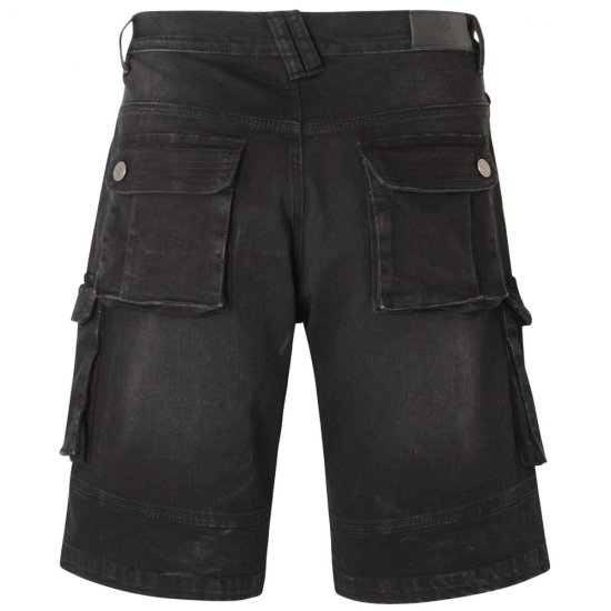 Kam Jeans Ivan Cargo Shorts Black - Шорти - мъжки къси панталони големи размери