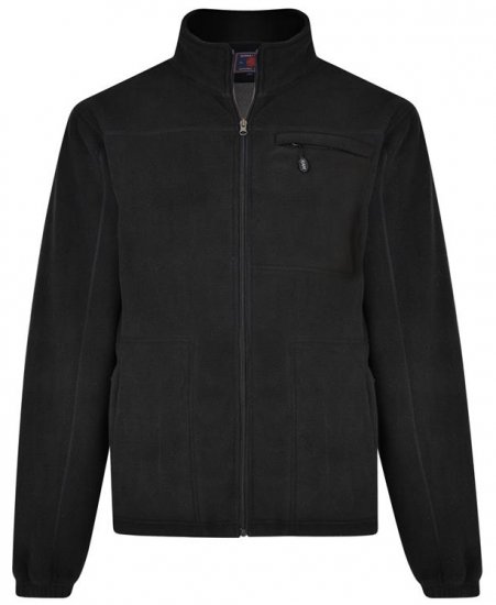 Kam Jeans KV100 Bonded Fleece Jacket Black - Спортни дрехи & Връхно облекло - мъжки спортни екипи големи размери