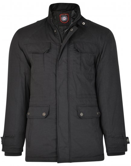 Kam Jeans KV110 Soft Touch Coat Black - Якета - мъжки якета големи размери