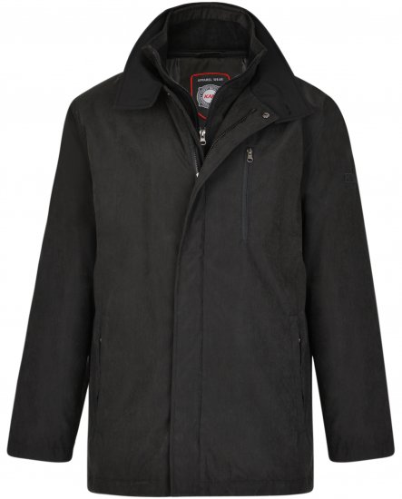 Kam Jeans KV111 Smart Casual Jacket Black - Якета - мъжки якета големи размери