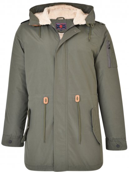 Kam Jeans KV112 Parka Army Green - Якета - мъжки якета големи размери