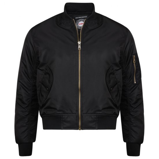 Kam Jeans KV75 Bomber Jacket Black - Якета - мъжки якета големи размери