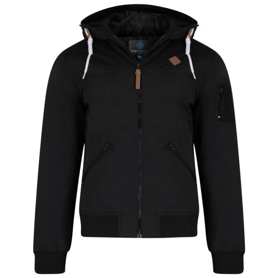 Kam Jeans KV76 Bomber Jacket Black - Якета - мъжки якета големи размери