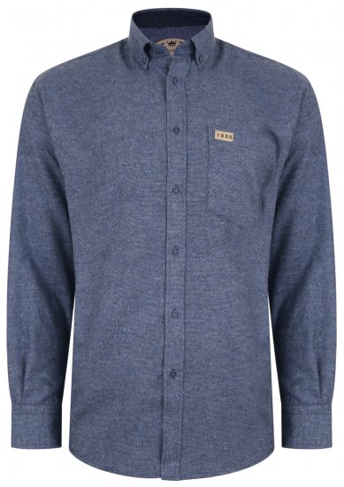 Kam Jeans P683 Two Tone Flannel Weave Shirt - Ризи - мъжки ризи големи размери