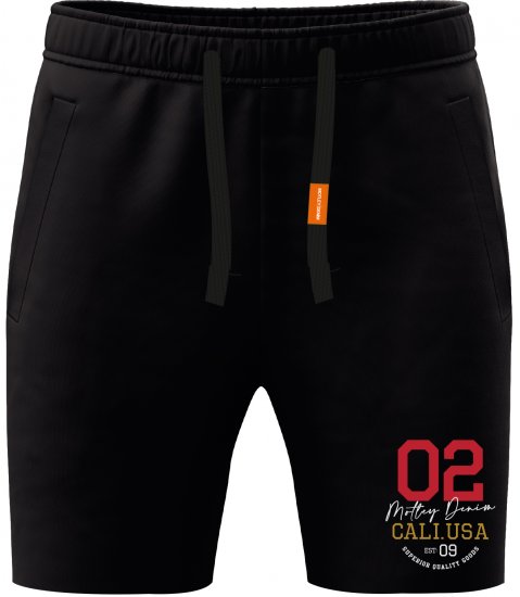 Motley Denim Keswick Sweatshorts Black - Спортни панталони & Kъси панталони - мъжки спортни панталони големи размери