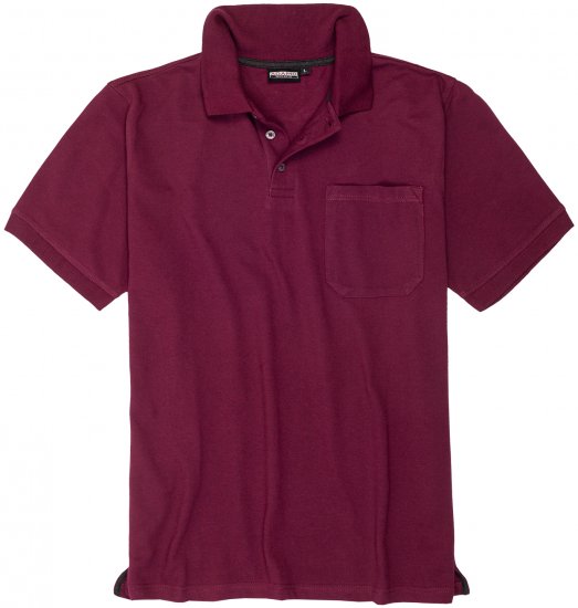 Adamo Klaas Regular fit Polo Shirt with Pocket Blackberry - Поло тениски - мъжки тениски с яка големи размери