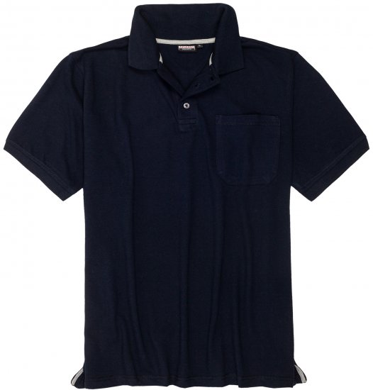 Adamo Klaas Regular fit Polo Shirt with Pocket Navy - Поло тениски - мъжки тениски с яка големи размери