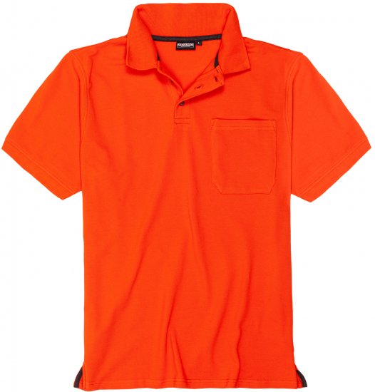 Adamo Klaas Regular fit Polo Shirt with Pocket Orange - Поло тениски - мъжки тениски с яка големи размери