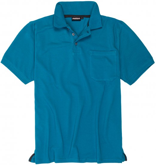 Adamo Klaas Regular fit Polo Shirt with Pocket Petrol - Поло тениски - мъжки тениски с яка големи размери