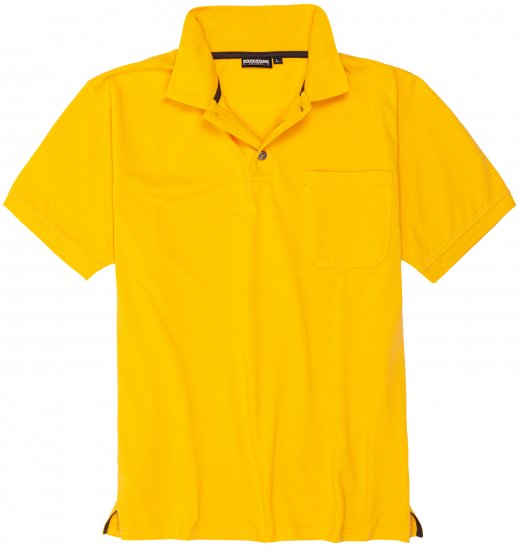 Adamo Klaas Regular fit Polo Shirt with Pocket Yellow - Поло тениски - мъжки тениски с яка големи размери