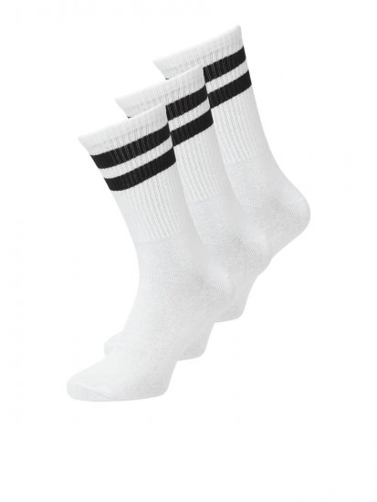 Jack & Jones Travis Тенис чорапи Бял 3-pack - Бельо & Бански шорти - Мъжко бельо големи размери