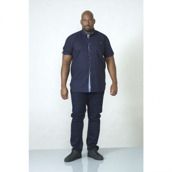 D555 Kurt Printed Short Sleeve Shirt - Ризи - мъжки ризи големи размери