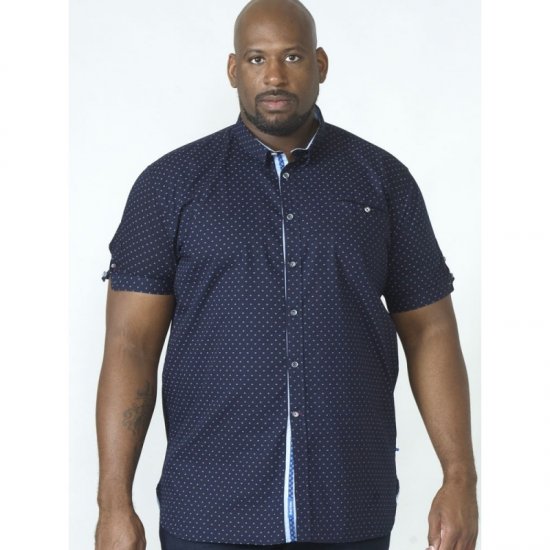 D555 Kurt Printed Short Sleeve Shirt - Ризи - мъжки ризи големи размери