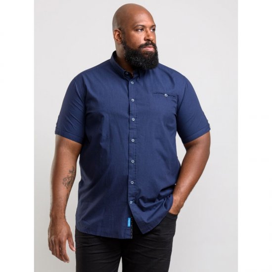 D555 Wesson Shirt Navy - Ризи - мъжки ризи големи размери