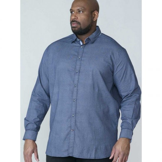 D555 Kermit Long Sleeve Printed Shirt - Ризи - мъжки ризи големи размери