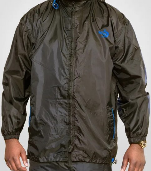 D555 Zac "Packaway" Rain Jacket Black - Спортни дрехи & Връхно облекло - мъжки спортни екипи големи размери