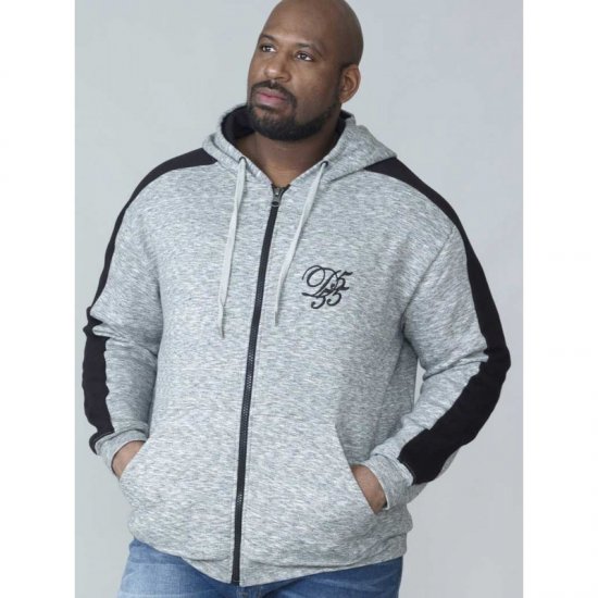 D555 Ronnie Full zip Hoodie - Суичъри & cуичъри с качулка - мъжки суичъри големи размери