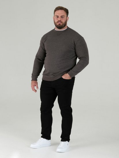 D555 Sweat Sweatshirt Grey - Суичъри & cуичъри с качулка - мъжки суичъри големи размери