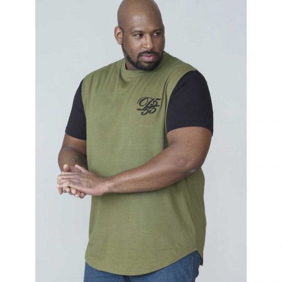D555 Demarcus Couture T-shirt Khaki - Тениски - мъжки тениски големи размери